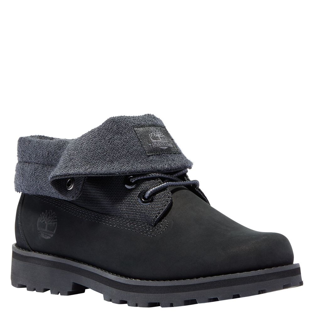 Zapatillas Timberland Niños Junior Courma Roll-Top Boots Negras - Chile UEJ-089527